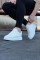 WG019 Beyaz Triko Erkek Casual Ayakkabı WG019 Beyaz Triko Erkek Casual Ayakkabı