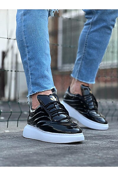WG094 Siyah Rugan Erkek Casual Ayakkabı WG094 Siyah Rugan Erkek Casual Ayakkabı