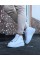 WG032 Beyaz Bağcıklı Sneakers Yarım Bilek Bot WG032 Beyaz Bağcıklı Sneakers Yarım Bilek Bot