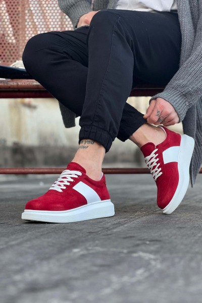 WG011 Kırmızı Süet Erkek Casual Ayakkabı WG011 Kırmızı Süet Erkek Casual Ayakkabı