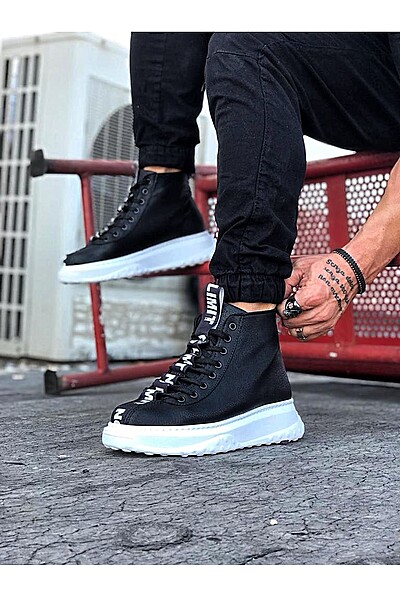WG03 Siyah Casual Erkek Yarım Bilek Bot WG03 Siyah Casual Erkek Yarım Bilek Bot