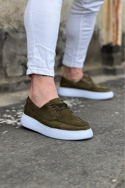 WG508 Haki Süet Ortopedik Taban Erkek Casual Ayakkabı WG508 Haki Süet Ortopedik Taban Erkek Casual Ayakkabı