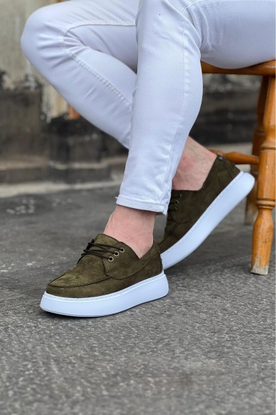 WG508 Haki Süet Ortopedik Taban Erkek Casual Ayakkabı WG508 Haki Süet Ortopedik Taban Erkek Casual Ayakkabı