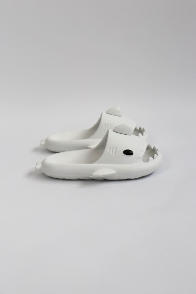 WG500 Köpekbalığı Beyaz Unisex Tam Ortopedik Terlik Shark Slides Cocuk WG500 Köpekbalığı Beyaz Unisex Tam Ortopedik Terlik Shark Slides Cocuk