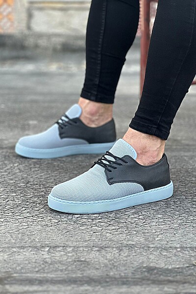 WG016 Gri Triko Erkek Casual Ayakkabı WG016 Gri Triko Erkek Casual Ayakkabı