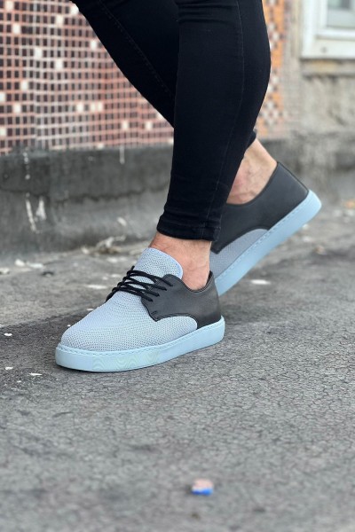 WG016 Gri Triko Erkek Casual Ayakkabı WG016 Gri Triko Erkek Casual Ayakkabı