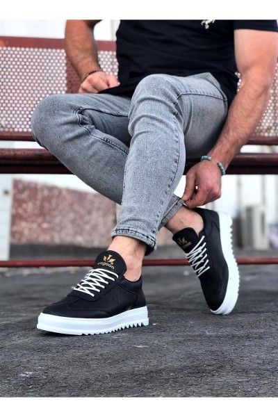 WG022 Siyah Erkek Casual Ayakkabı WG022 Siyah Erkek Casual Ayakkabı