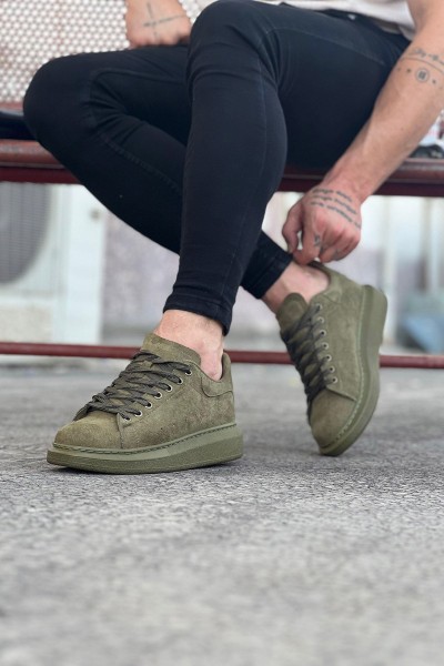 WG096 Haki Süet Günlük Erkek Casual Ayakkabı WG096 Haki Süet Günlük Erkek Casual Ayakkabı