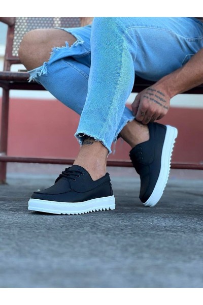 WG506 Siyah Erkek Saraclı Casual Ayakkabı WG506 Siyah Erkek Saraclı Casual Ayakkabı