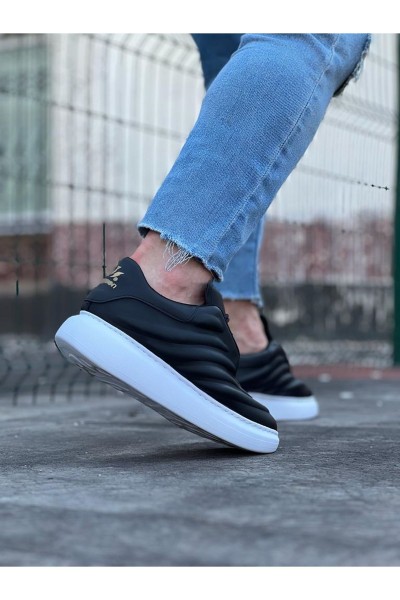 WG094 Siyah Cilt Erkek Casual Ayakkabı WG094 Siyah Cilt Erkek Casual Ayakkabı