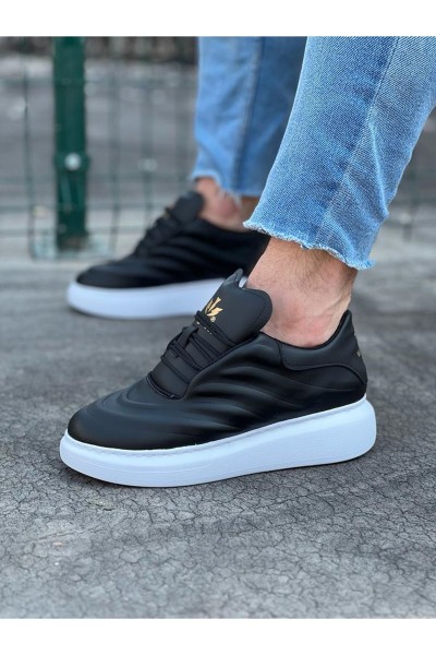 WG094 Siyah Cilt Erkek Casual Ayakkabı WG094 Siyah Cilt Erkek Casual Ayakkabı