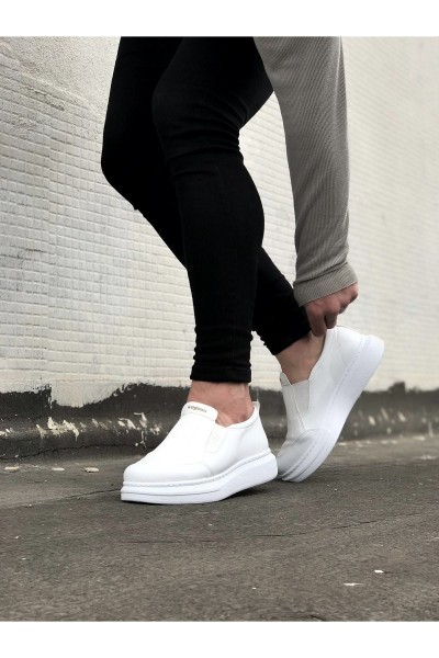 WG049 Beyaz Düz Casual Erkek Ayakkabı WG049 Beyaz Düz Casual Erkek Ayakkabı