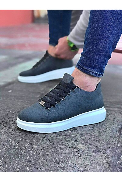 WG08 Gri Düz Erkek Casual Ayakkabı WG08 Gri Düz Erkek Casual Ayakkabı