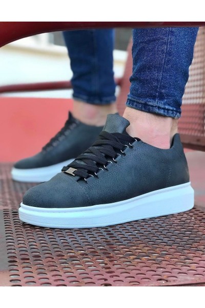 WG08 Gri Düz Erkek Casual Ayakkabı WG08 Gri Düz Erkek Casual Ayakkabı