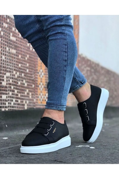 WG026 Siyah Kalın Taban Casual Erkek Ayakkabı WG026 Siyah Kalın Taban Casual Erkek Ayakkabı