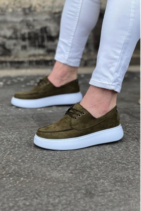 WG508 Haki Süet Ortopedik Taban Erkek Casual Ayakkabı WG508 Haki Süet Ortopedik Taban Erkek Casual Ayakkabı
