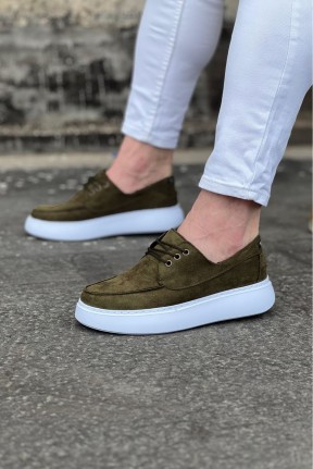 WG508 Haki Süet Ortopedik Taban Erkek Casual Ayakkabı WG508 Haki Süet Ortopedik Taban Erkek Casual Ayakkabı