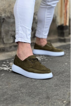 WG508 Haki Süet Ortopedik Taban Erkek Casual Ayakkabı WG508 Haki Süet Ortopedik Taban Erkek Casual Ayakkabı
