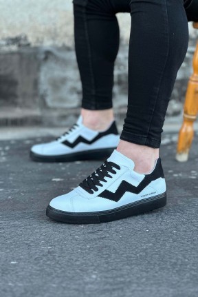 WG160 Beyaz Siyah Erkek Casual Ayakkabı WG160 Beyaz Siyah Erkek Casual Ayakkabı