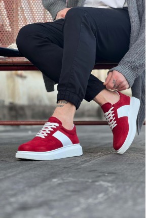 WG011 Kırmızı Süet Erkek Casual Ayakkabı WG011 Kırmızı Süet Erkek Casual Ayakkabı