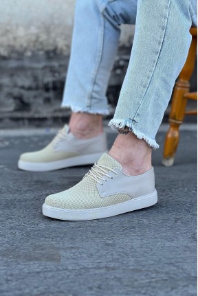 WG016 Bej Triko Erkek Casual Ayakkabı WG016 Bej Triko Erkek Casual Ayakkabı