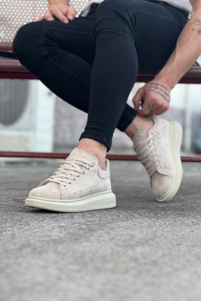 WG096 Bej Süet Günlük Erkek Casual Ayakkabı WG096 Bej Süet Günlük Erkek Casual Ayakkabı