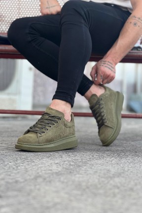 WG096 Haki Süet Günlük Erkek Casual Ayakkabı WG096 Haki Süet Günlük Erkek Casual Ayakkabı