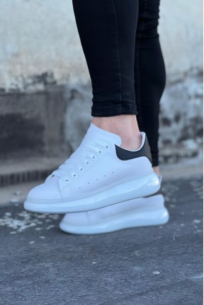 WG095 Beyaz Siyah Erkek Casual Ayakkabı WG095 Beyaz Siyah Erkek Casual Ayakkabı