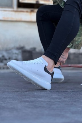 WG095 Beyaz Siyah Erkek Casual Ayakkabı WG095 Beyaz Siyah Erkek Casual Ayakkabı