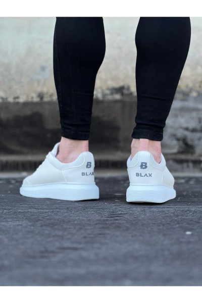 WG019 Beyaz Triko Erkek Casual Ayakkabı WG019 Beyaz Triko Erkek Casual Ayakkabı