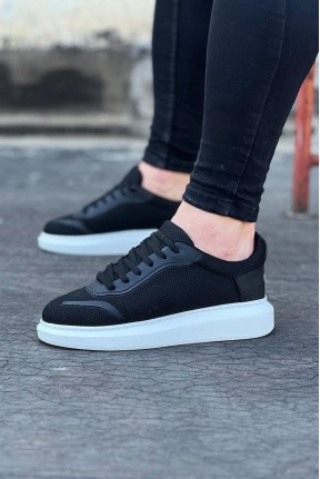 WG019 Siyah Triko Erkek Casual Ayakkabı WG019 Siyah Triko Erkek Casual Ayakkabı