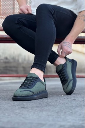 WG019 Haki Triko Erkek Casual Ayakkabı WG019 Haki Triko Erkek Casual Ayakkabı