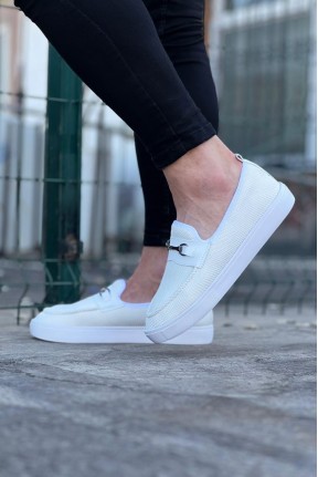 WG060 Beyaz Triko Babet Erkek Casual Ayakkabı WG060 Beyaz Triko Babet Erkek Casual Ayakkabı