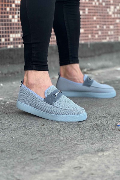 WG060 Gri Triko Babet Erkek Casual Ayakkabı WG060 Gri Triko Babet Erkek Casual Ayakkabı