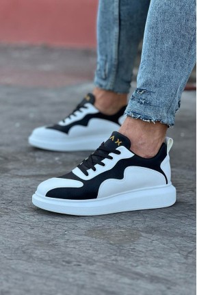 WG301 Beyaz Siyah Erkek Casual Ayakkabı WG301 Beyaz Siyah Erkek Casual Ayakkabı