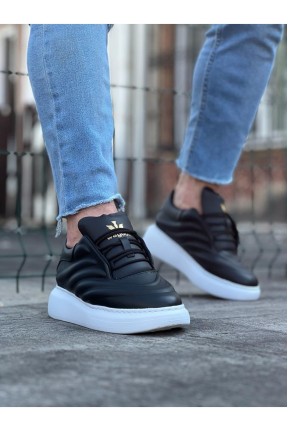WG094 Siyah Cilt Erkek Casual Ayakkabı WG094 Siyah Cilt Erkek Casual Ayakkabı