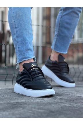 WG094 Siyah Cilt Erkek Casual Ayakkabı WG094 Siyah Cilt Erkek Casual Ayakkabı