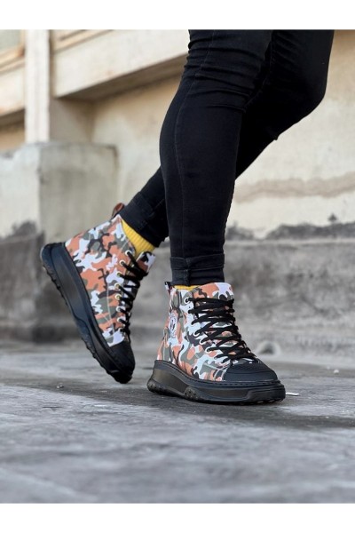 WG017 Koyu Askeri Erkek Yarım Bilek Casual Ayakkabı WG017 Koyu Askeri Erkek Yarım Bilek Casual Ayakkabı