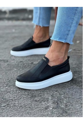 WG049 Siyah Düz Casual Erkek Ayakkabı WG049 Siyah Düz Casual Erkek Ayakkabı