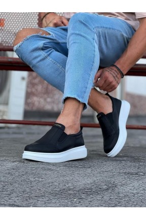 WG049 Siyah Düz Casual Erkek Ayakkabı WG049 Siyah Düz Casual Erkek Ayakkabı