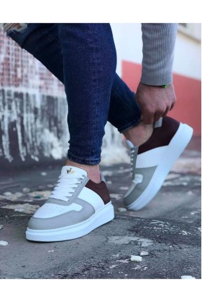 WG011 Beyaz Taba Erkek Casual Ayakkabı WG011 Beyaz Taba Erkek Casual Ayakkabı
