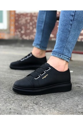 WG026 Kömür Kalın Taban Casual Erkek Ayakkabı WG026 Kömür Kalın Taban Casual Erkek Ayakkabı