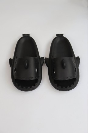 WG500 Köpekbalığı Siyah Unisex Tam Ortopedik Terlik Shark Slides WG500 Köpekbalığı Siyah Unisex Tam Ortopedik Terlik Shark Slides