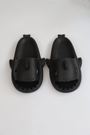 WG500 Köpekbalığı Siyah Unisex Tam Ortopedik Terlik Shark Slides WG500 Köpekbalığı Siyah Unisex Tam Ortopedik Terlik Shark Slides
