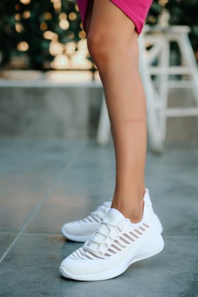 Wina Beyaz Triko Spor Ayakkabı Wina Beyaz Triko Spor Ayakkabı