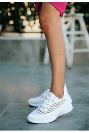 Wina Beyaz Triko Spor Ayakkabı Wina Beyaz Triko Spor Ayakkabı