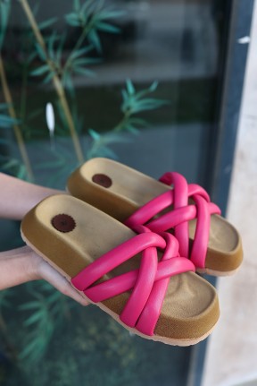 Tenda Fuşya Cilt Terlik Tenda Fuşya Cilt Terlik