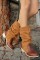 Jolin Taba Cilt Süet Detaylı Çizme Jolin Taba Cilt Süet Detaylı Çizme