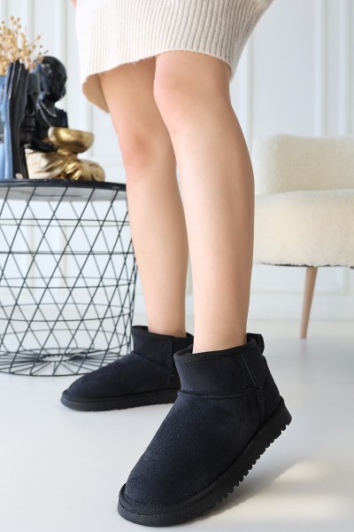 Elsa Siyah Süet Bot Elsa Siyah Süet Bot