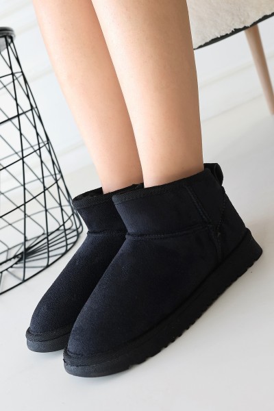 Elsa Siyah Süet Bot Elsa Siyah Süet Bot